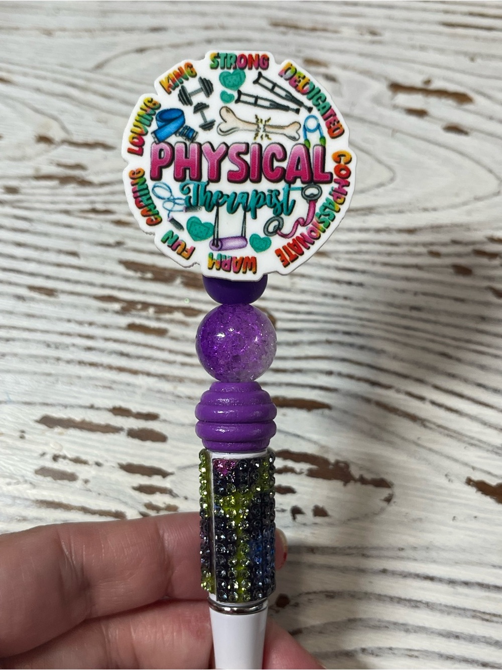 Purple Physical Therapist Retractable Badge Reel